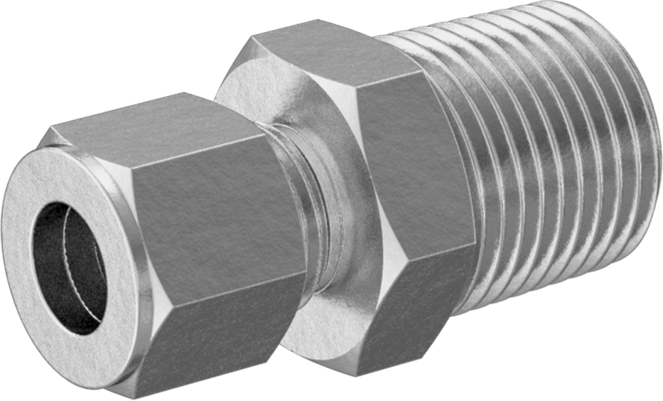 Bakır Boru için Yor-Lok Bağlantı Parçası, 3/8" Boru Dış Çapı x 1/2 NPT Erkek için Düz Adaptör