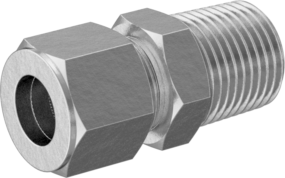Bakır Boru için Yor-Lok Bağlantı Parçası, 1/2" Boru Dış Çapı x 1/2 NPT Erkek için Düz Adaptör