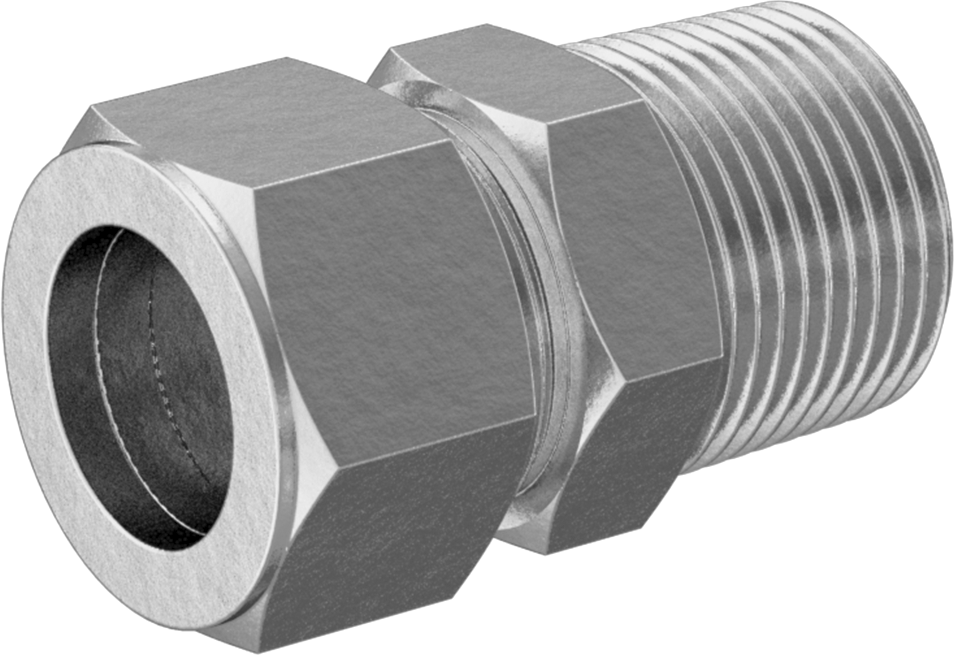Bakır Boru için Yor-Lok Bağlantı Parçası, 3/4" Boru Dış Çapı x 3/4 NPT Erkek için Düz Adaptör