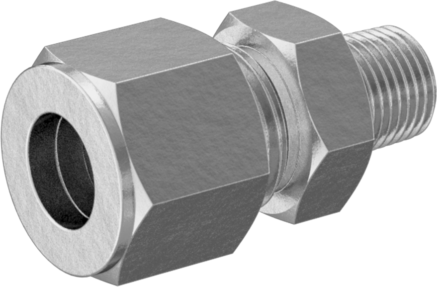 Bakır Boru için Yor-Lok Bağlantı Parçası, 3/8" Boru Dış Çapı x 1/8 NPT Erkek için Düz Adaptör