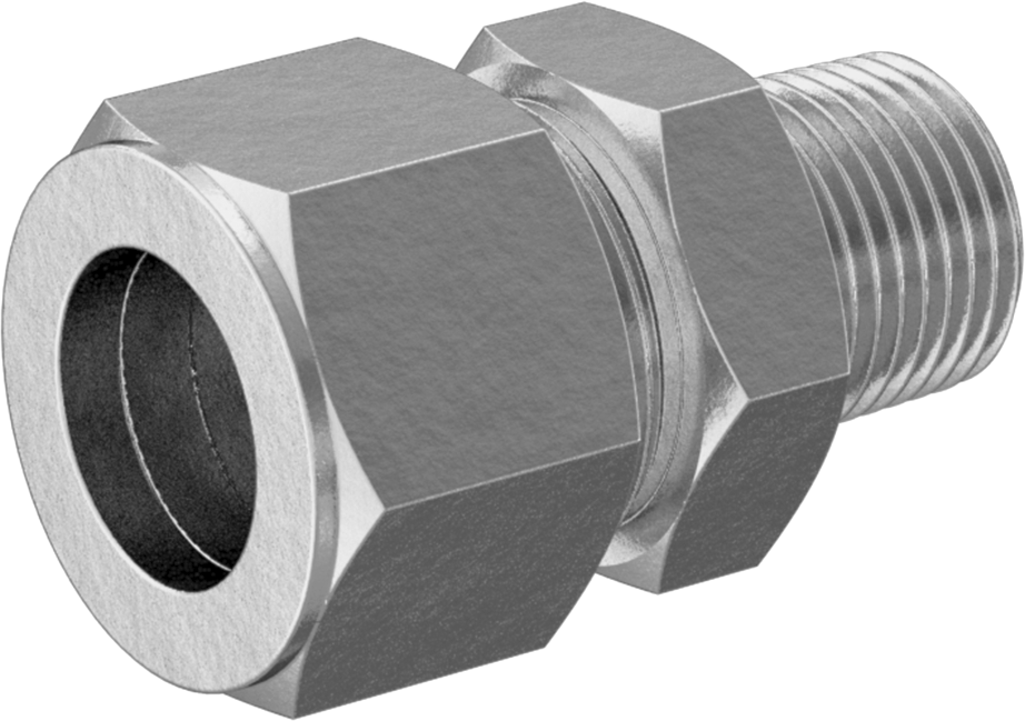 Bakır Boru için Yor-Lok Bağlantı Parçası, 5/8" Boru Dış Çapı x 3/8 NPT Erkek için Düz Adaptör
