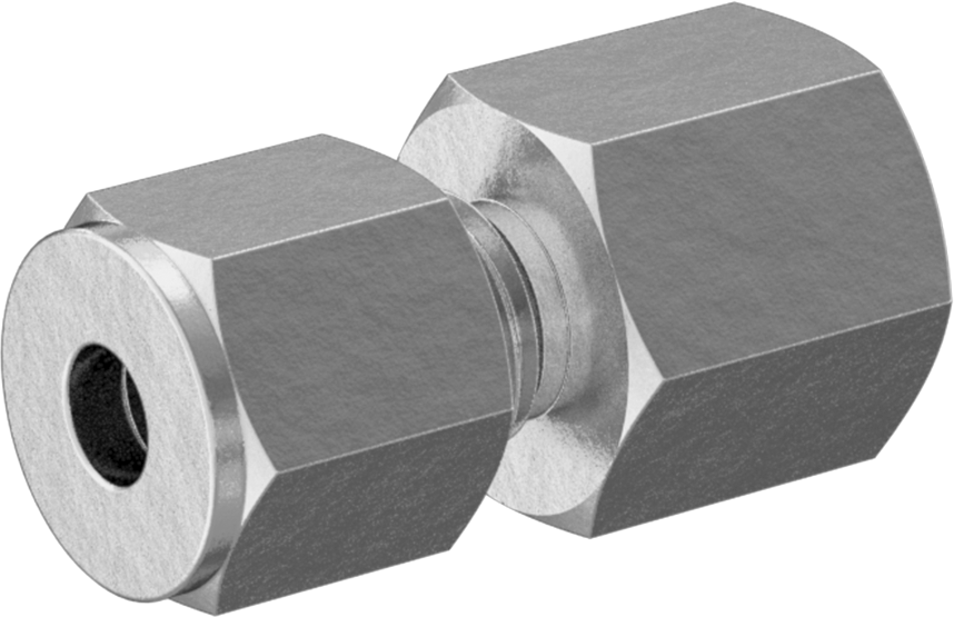 Bakır Boru için Yor-Lok Bağlantı Parçası, 3/16" Boru Dış Çapı x 1/8 NPT Dişi için Düz Adaptör