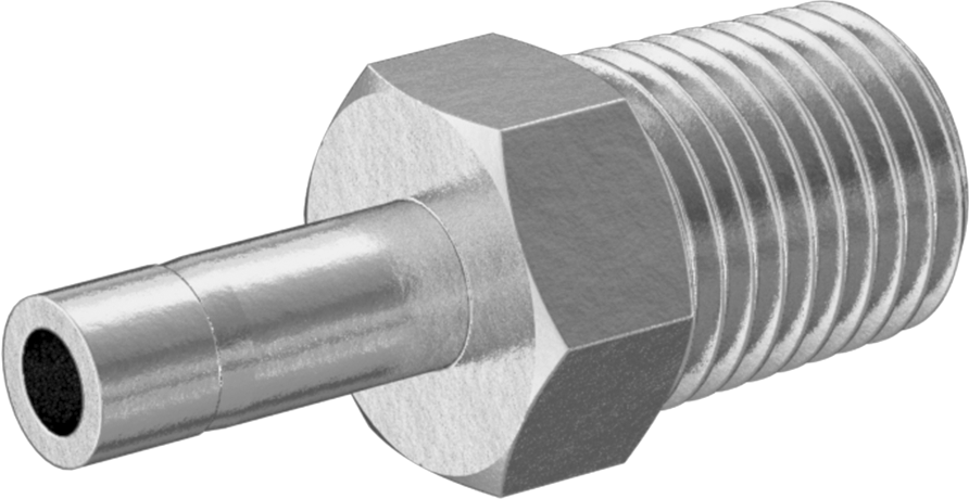 Bakır Boru için Yor-Lok Bağlantı Parçası, Düz Adaptör, 1/4" Boru Gövde Dış Çapı x 1/4 NPT Erkek