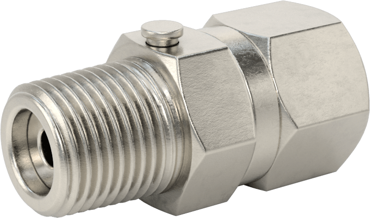 Su için Dişli Hortum Bağlantısı, Döner Adaptör, 1/2 NPT Dişi x 1/2 NPT Erkek