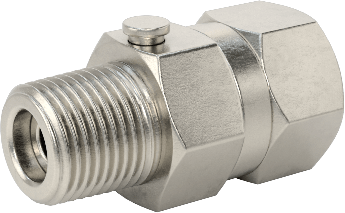 Su için Dişli Hortum Bağlantısı, Döner Adaptör, 3/8 NPT Dişi x 3/8 NPT Erkek