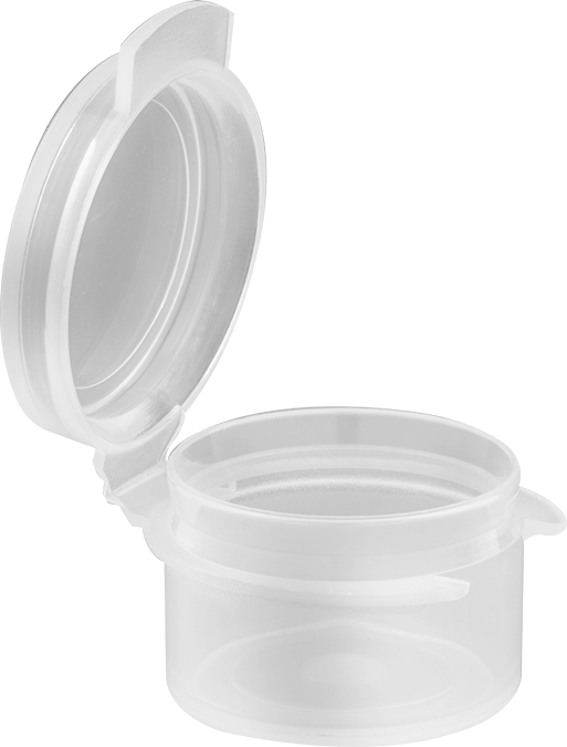 Polipropilen Plastik Şişeler, 0,1 FL. oz. Kapasite, 1" Çap