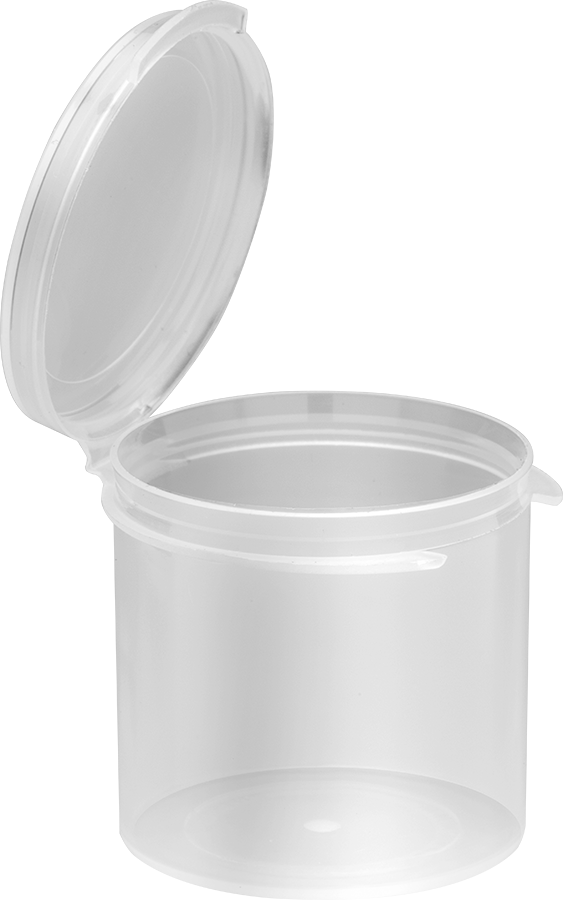 Polipropilen Plastik Şişeler, 1 FL oz Kapasite, 1-9/16" Çap