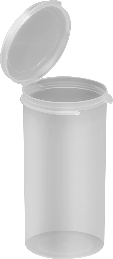 Polipropilen Plastik Kavanozlar, Polipropilen Şişe, 2,4 FL oz/70 ml Kapasite, 1-5/8" Çap