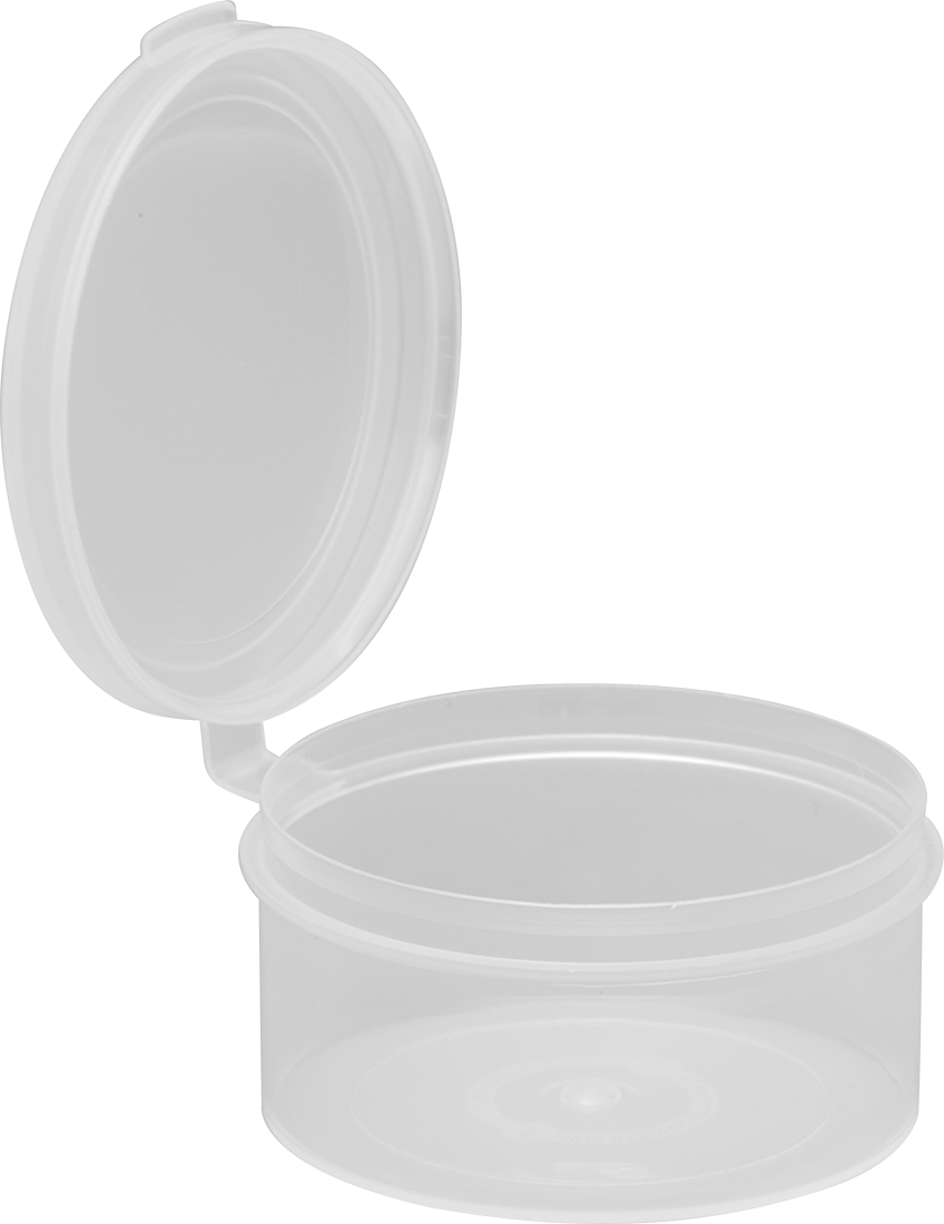 Polipropilen Plastik Kavanozlar, Polipropilen Şişe, 2,4 FL oz/70 ml Kapasite, 2-1/2" Çap