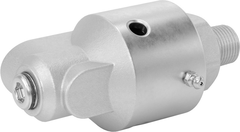 Dönen Eklem, Pirinç Tek Yönlü Akış, Sol El, 1/2 NPT Erkek x 1/2 NPT Dişi