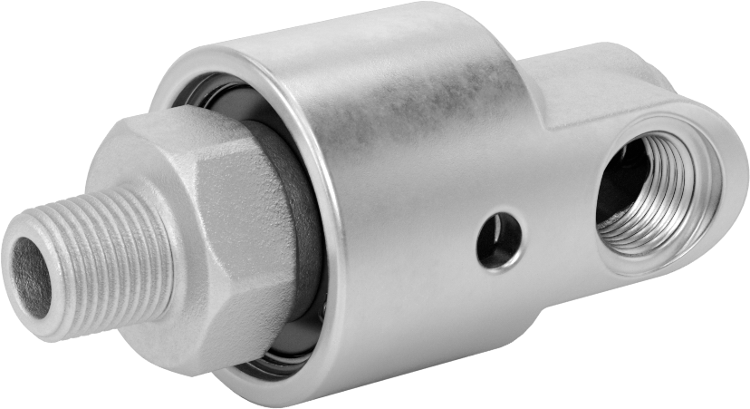 Dönen Eklem, Pirinç Tek Yönlü Akış, Sol El, 1/2 NPT Erkek x 1/2 NPT Dişi