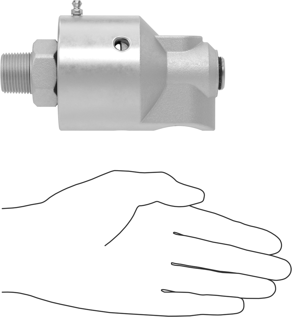 Dönen Eklem, Pirinç Tek Yönlü Akış, Sağ El, 3/4 NPT Erkek x 3/4 NPT Dişi