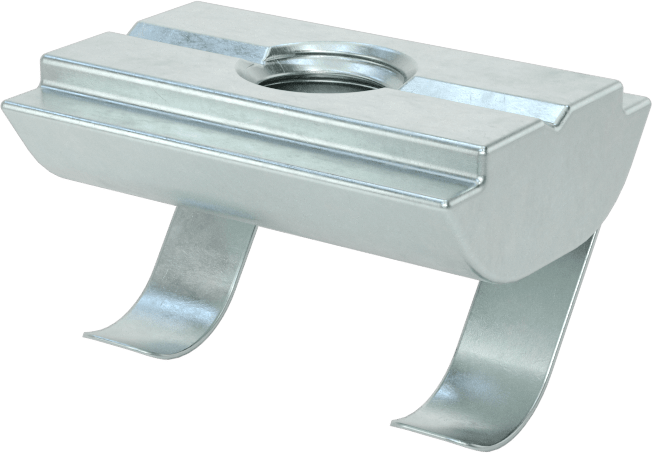 Kendinden Hizalamalı T-Yivli Çerçeve Somunları, Yaylı Tırnaklı, Takılabilir, 30 mm Ray için, M5 Diş Boyutu