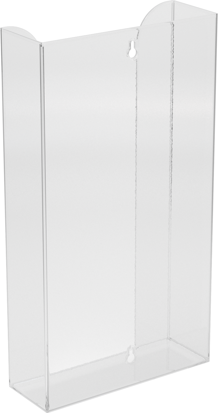 Tek Kullanımlık Eldiven Dağıtıcı, 4 kutu için, Şeffaf Plastik, 19-1/8" Yükseklik, 10-7/16" Genişlik