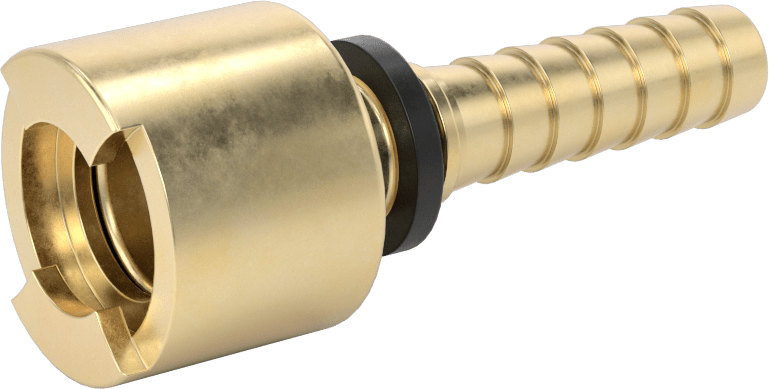 Hava için Pirinç Grip-Lock Hortum Bağlantısı, 1/2" İç Çaplı Hortum için Duvar