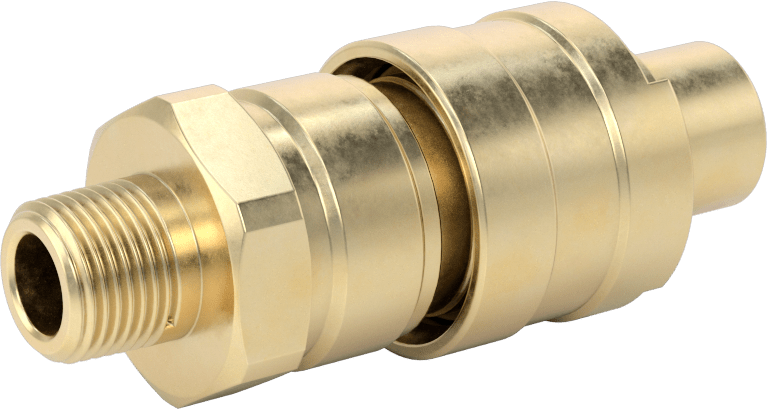 Hava için Pirinç Grip-Lock Hortum Bağlantısı, Plug, 3/8 NPT Erkek