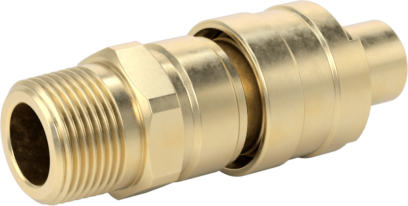 Hava için Pirinç Grip-Lock Hortum Bağlantısı, Plug, 3/4 NPT Erkek