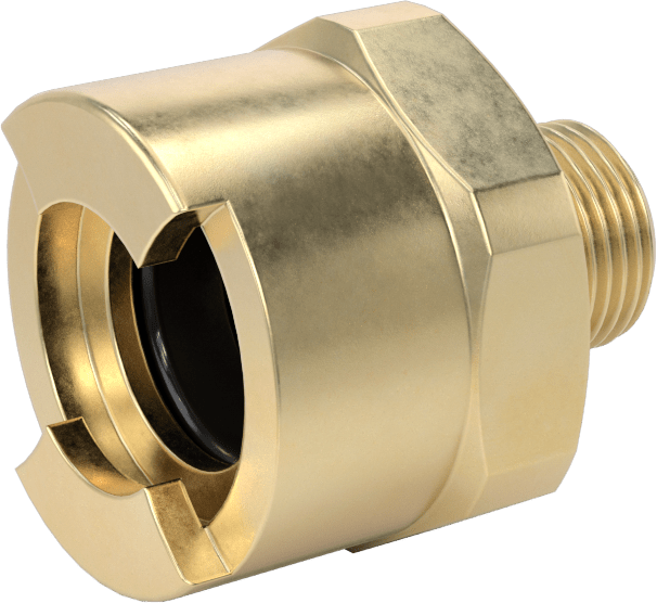 Hava için Pirinç Grip-Lock Hortum Bağlantısı, Soket, 3/8 NPT Erkek
