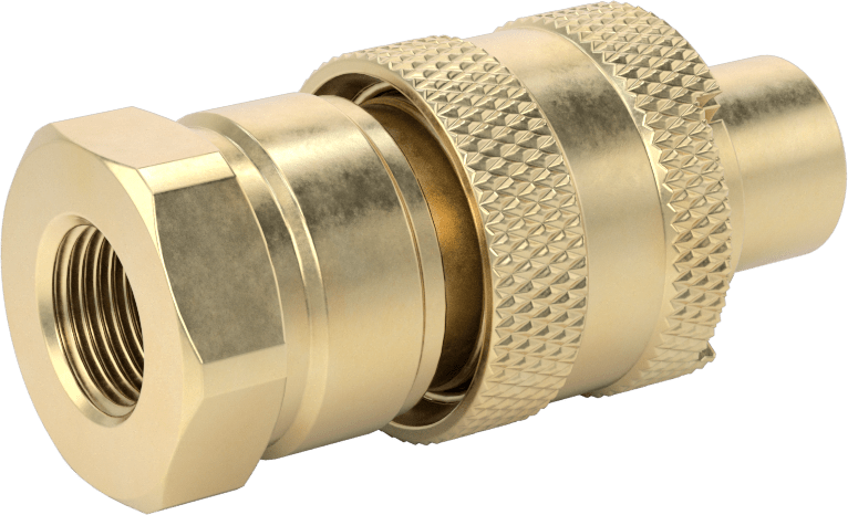 Hava için Pirinç Grip-Lock Hortum Bağlantısı, Plug, 3/8 NPTF Dişi