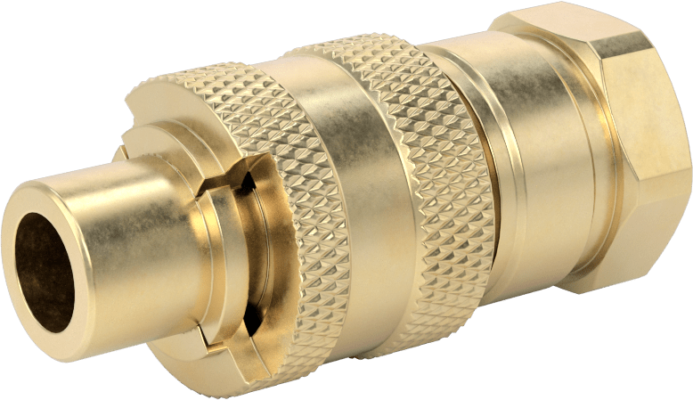 Hava için Pirinç Grip-Lock Hortum Bağlantısı, Plug, 1/2 NPTF Dişi