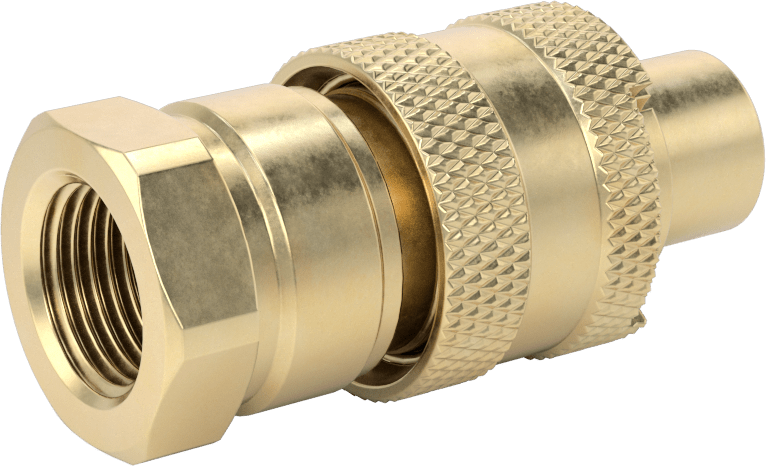 Hava için Pirinç Grip-Lock Hortum Bağlantısı, Plug, 1/2 NPTF Dişi