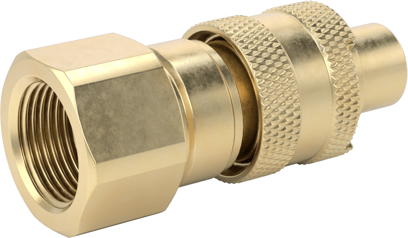 Hava için Pirinç Grip-Lock Hortum Bağlantısı, Plug, 3/4 NPTF Dişi