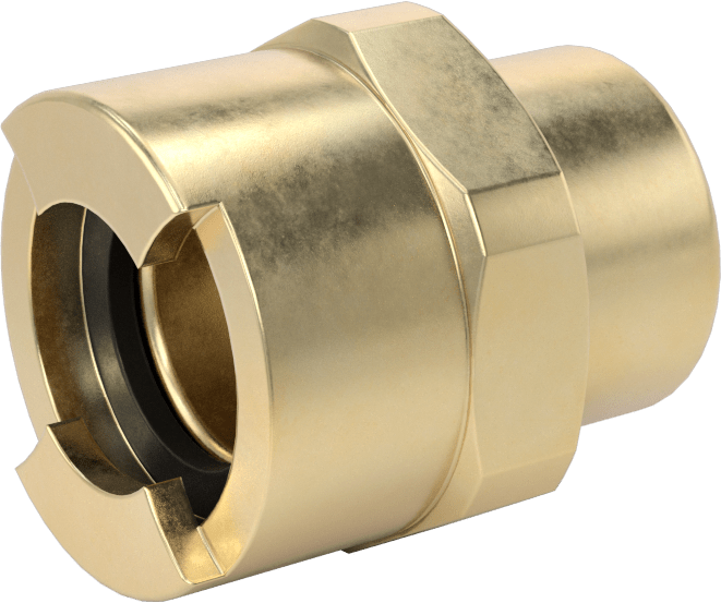 Hava için Pirinç Grip-Lock Hortum Bağlantısı, Soket, 3/8 NPTF Dişi