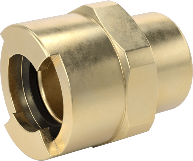 Hava için Pirinç Grip-Lock Hortum Bağlantısı, Soket, 1/2 NPTF Dişi