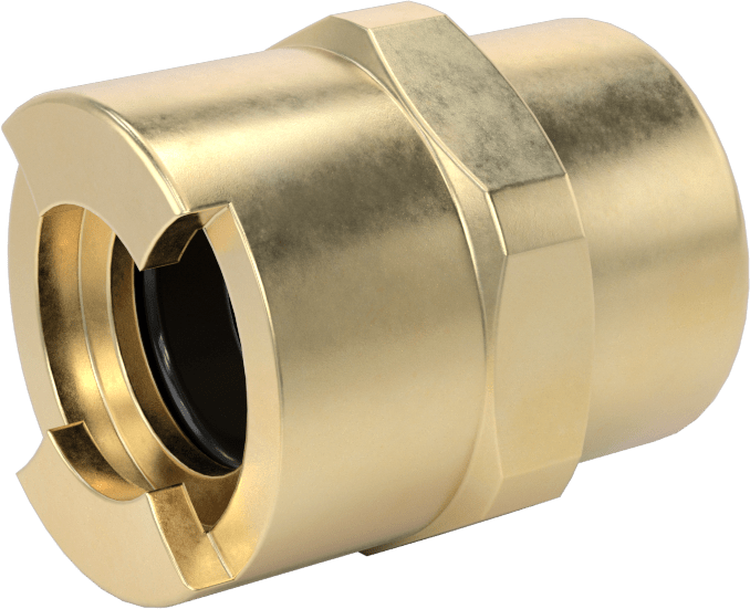 Hava için Pirinç Grip-Lock Hortum Bağlantısı, Soket, 3/4 NPTF Dişi
