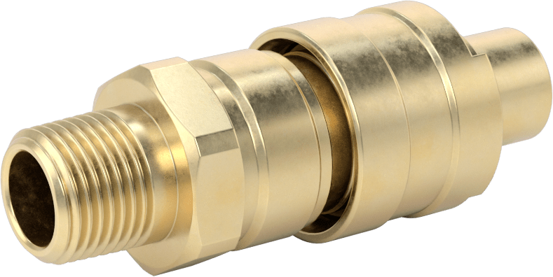 Hava için Pirinç Grip-Lock Hortum Bağlantısı, Plug, 1/2 NPT Erkek