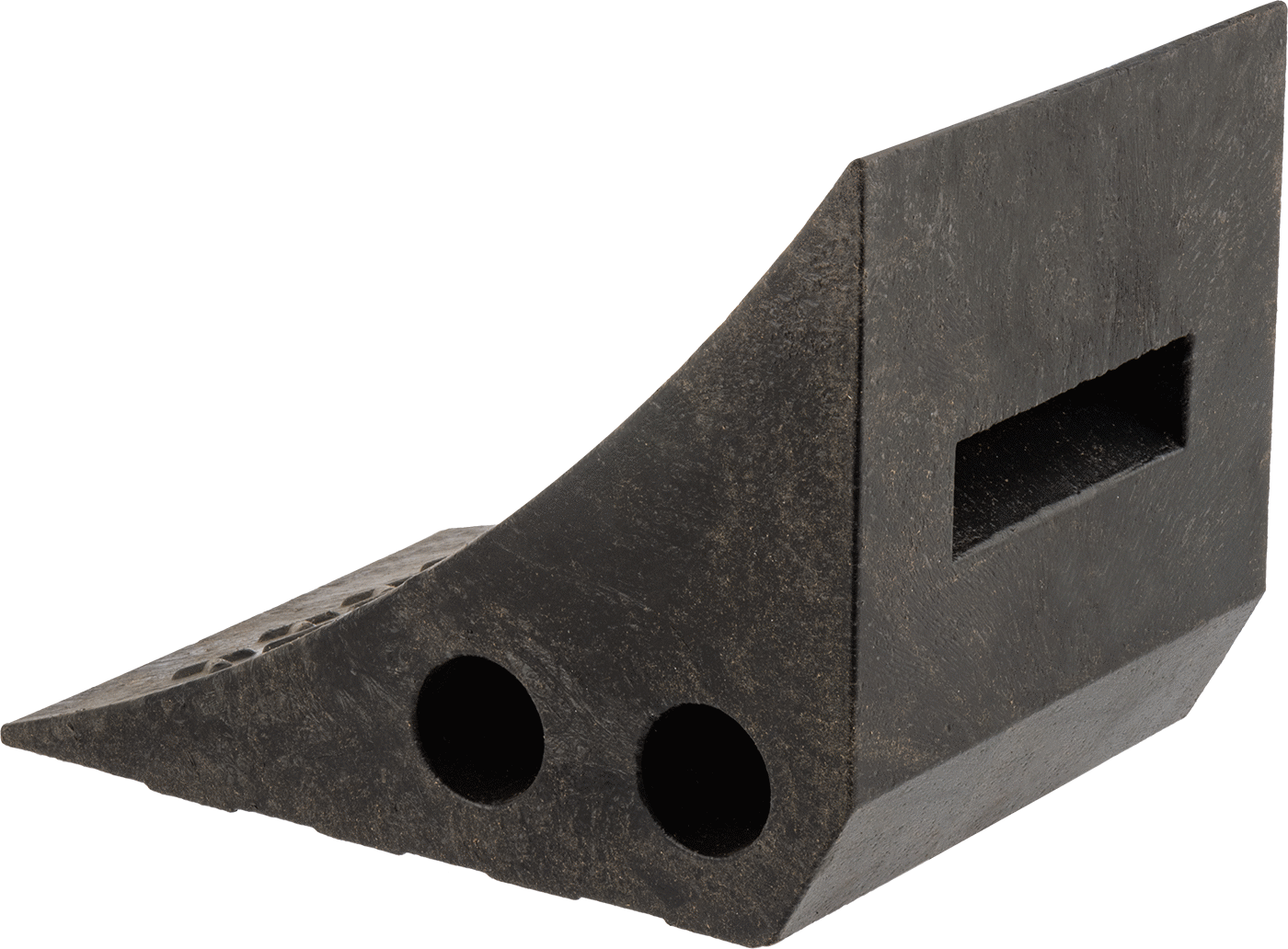 Geri Dönüştürülmüş Plastik Tekerlek Takozu, 10-1/4“ Uzunluk x 7-1/2” Genişlik x 7-1/2" Yükseklik