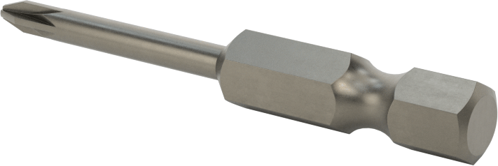 Posidriv ® Uç, Elektrikli Aletler için 1/4" Altıgen Şaft, 0 Numaralı Boyut, 2" Toplam Uzunluk