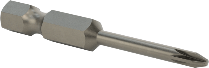 Posidriv ® Uç, Elektrikli Aletler için 1/4" Altıgen Şaft, 0 Numaralı Boyut, 2" Toplam Uzunluk