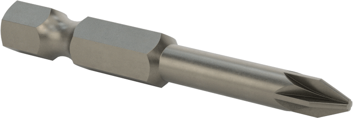 Posidriv ® Uç, Elektrikli Aletler için 1/4" Altıgen Şaft, 1 Numaralı Boyut, 2" Toplam Uzunluk