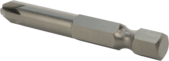 Posidriv ® Uç, Elektrikli Aletler için 1/4" Altıgen Şaft, 3 Boyutu, 2" Toplam Uzunluk