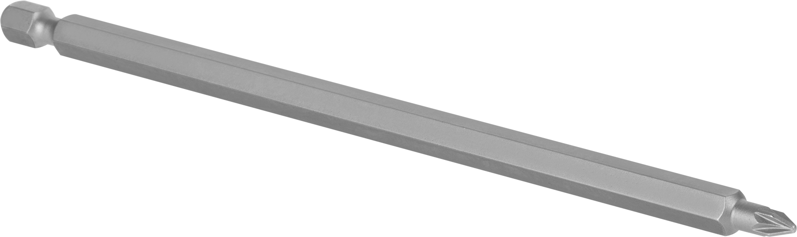 Posidriv ® Uç, Elektrikli Aletler için 1/4" Altıgen Şaft, 1 Numaralı Boyut, 6" Toplam Uzunluk