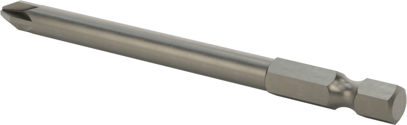 Posidriv ® Uç, Elektrikli Aletler için 1/4" Altıgen Şaft, Numara 2 Boyut, 3-1/2" Uzunluk