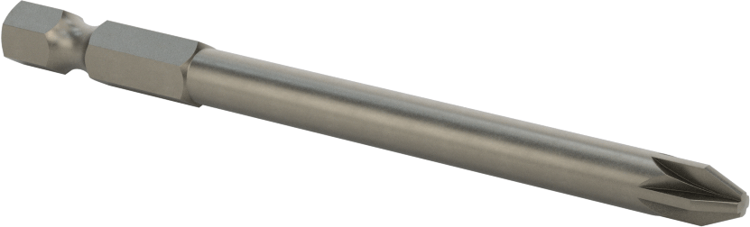 Posidriv ® Uç, Elektrikli Aletler için 1/4" Altıgen Şaft, Numara 2 Boyut, 3-1/2" Uzunluk
