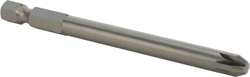 Posidriv ® Uç, Elektrikli Aletler için 1/4" Altıgen Şaft, 3 Boyutu, 3-1/2" Uzunluk