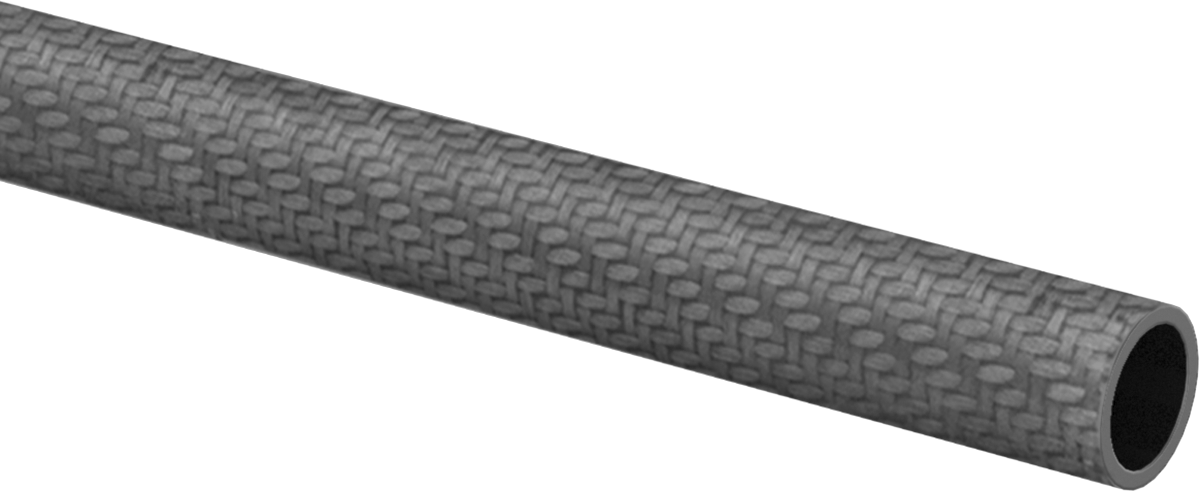 Yüksek Mukavemetli Hafif Karbon Fiber Boru, Dimi dokuma, 0,064" Duvar Kalınlığı, 0.628" OD