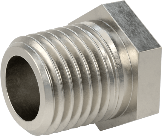 Premium Düşük Basınçlı 316 Paslanmaz Çelik Boru Bağlantı Parçası, Sertifikalı, Redüksiyon Adaptörü, 1/4 NPT Erkek x 1/8 NPT Dişi