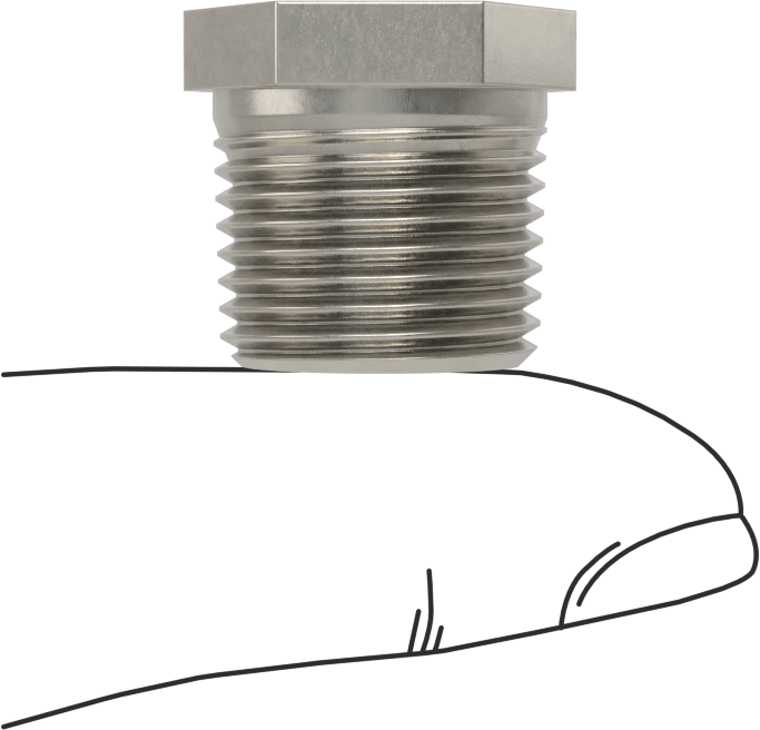 Premium Düşük Basınçlı 316 Paslanmaz Çelik Boru Bağlantı Parçası, Sertifikalı, Redüksiyon Adaptörü, 3/8 NPT Erkek x 1/4 NPT Dişi