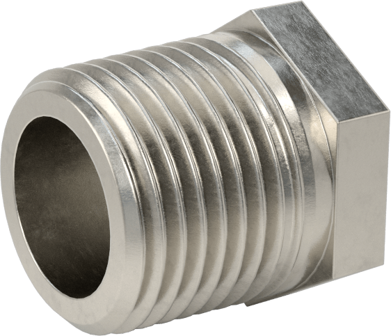 Premium Düşük Basınçlı 316 Paslanmaz Çelik Boru Bağlantı Parçası, Sertifikalı, Redüksiyon Adaptörü, 3/8 NPT Erkek x 1/4 NPT Dişi