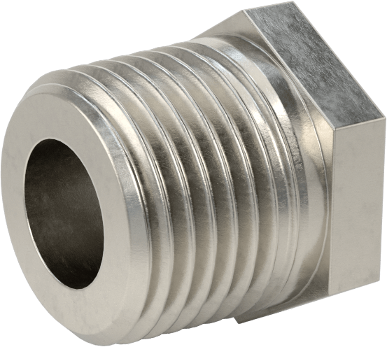 Premium Düşük Basınçlı 316 Paslanmaz Çelik Boru Bağlantı Parçası, Sertifikalı, Redüksiyon Adaptörü, 1/2 NPT Erkek x 1/4 NPT Dişi