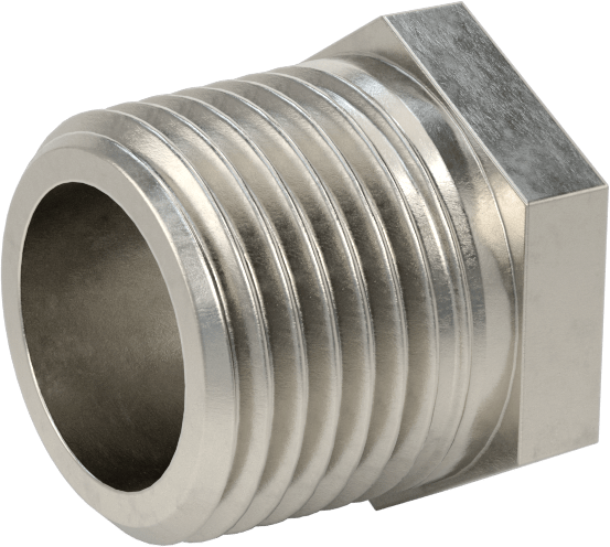 Premium Düşük Basınçlı 316 Paslanmaz Çelik Boru Bağlantı Parçası, Sertifikalı, Redüksiyon Adaptörü, 1/2 NPT Erkek x 3/8 NPT Dişi