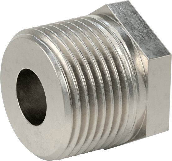 Premium Düşük Basınçlı 316 Paslanmaz Çelik Boru Bağlantı Parçası, Sertifikalı, Redüksiyon Adaptörü, 3/4 NPT Erkek x 1/4 NPT Dişi