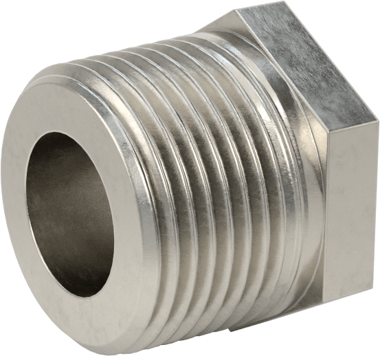 Premium Düşük Basınçlı 316 Paslanmaz Çelik Boru Bağlantı Parçası, Sertifikalı, Redüksiyon Adaptörü, 3/4 NPT Erkek x 3/8 NPT Dişi