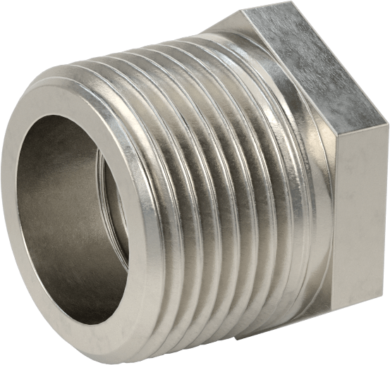 Premium Düşük Basınçlı 316 Paslanmaz Çelik Boru Bağlantı Parçası, Sertifikalı, Redüksiyon Adaptörü, 3/4 NPT Erkek x 1/2 NPT Dişi