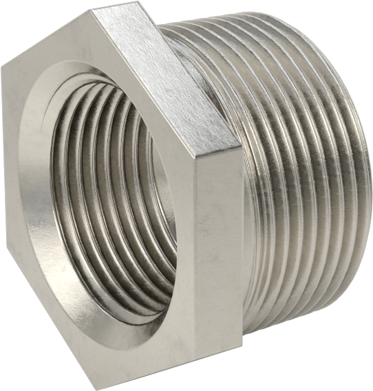 Premium Düşük Basınçlı 316 Paslanmaz Çelik Boru Bağlantı Parçası, Sertifikalı, Redüksiyon Adaptörü, 1-1/4 NPT Erkek x 1 NPT Dişi