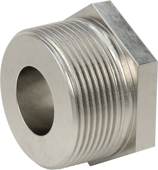 Premium Düşük Basınçlı 316 Paslanmaz Çelik Boru Bağlantı Parçası, Sertifikalı, Redüksiyon Adaptörü, 1,5 NPT Erkek x 3/4 NPT Dişi